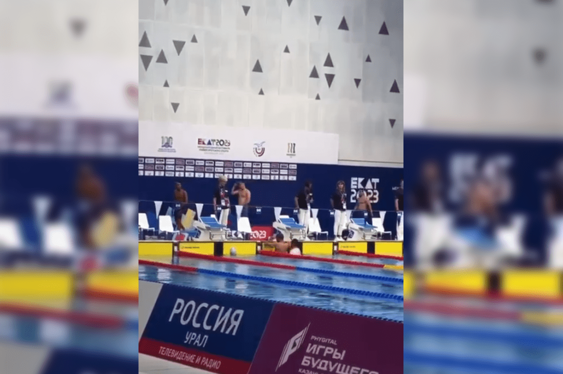 ناکامی شناگر فرستاده‌شده‌ی طالبان به رقابت‌های روسیه در شنا