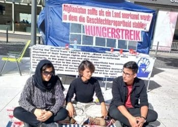اعتصاب فعالان زن افغانستان در آلمان
